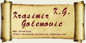 Krasimir Golemović vizit kartica